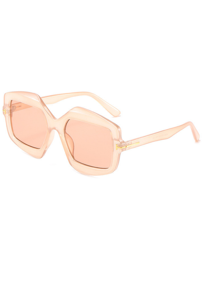 Always Summer Cara Blush Pink Tinted Oversized UV400 Sunglasses Shop