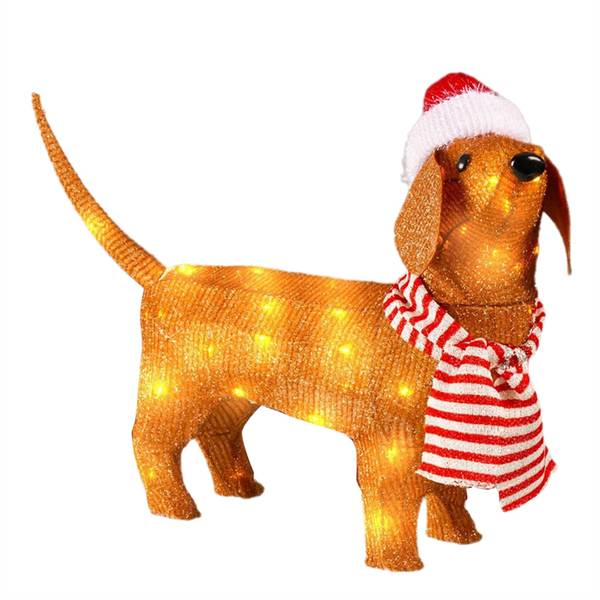 Christmas Lights Dachshund Christmas Shiny Decorations Dachshund Christmas