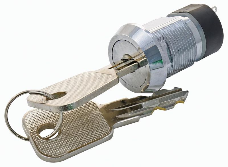 Multicomp Pro (S286A-2) Keylock Switch, Off-On, DPST, 2 Position, 4 A