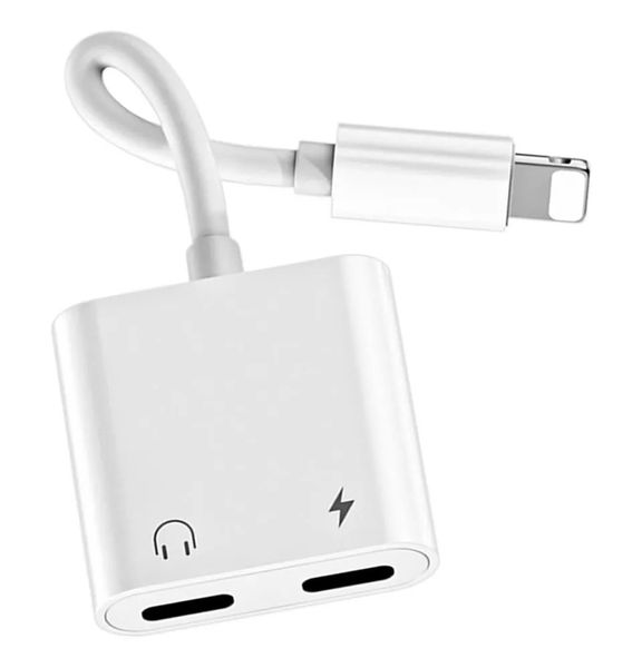 Lightning To Lightning 2in1 Charging and Headphone Converter Adapter AX92