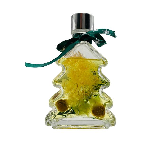 Festive Diffuser Bottle - Christmas Tree Design in Clear Glass
