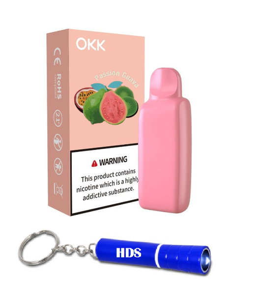 OKK 5000 Puff 35mg Replacement Cartridge - Passion Guava with HDS Torch