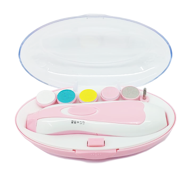 Baby Electric Nail File Drill for Baby No Sharp Claws Hurt (Pink)
