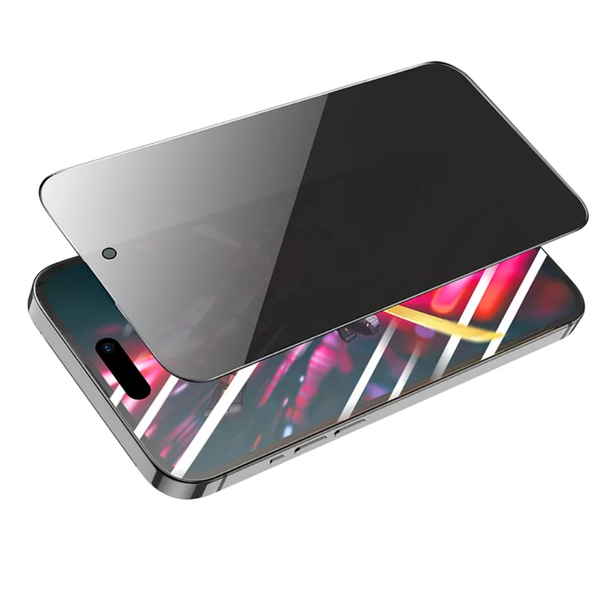 Privacy Tempered Glass Screen Protector For iPhone 16 Plus-Anti-Fingerprint