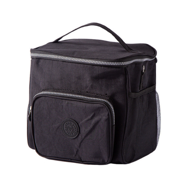 Nylon Insulated Cooler Bag - Picnic Cooler Bag with Mesh &amp; Zipper Pocket