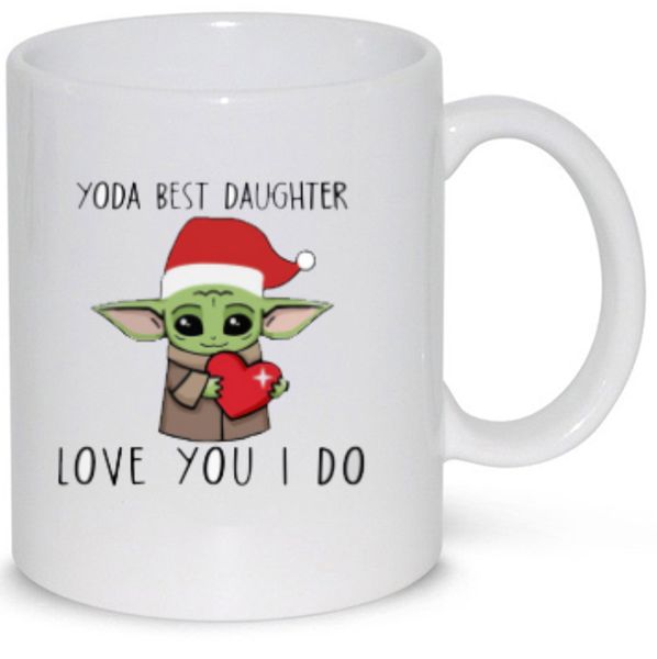 Yoda Best Daughter Love You I Do Christmas Star Wars Coffee Mug