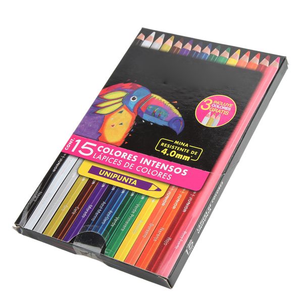 15-Color Eco Pencils for Architecture Art