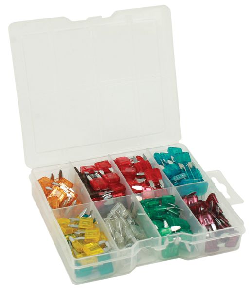 200 Piece Assorted Mini Blade Automotive Fuse Kit