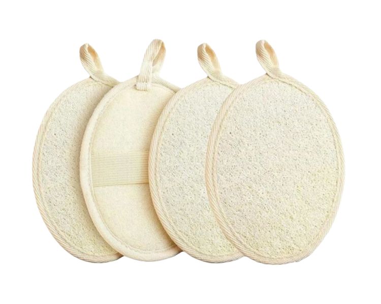 OQIMAX Natural Loofah Exfoliating Body Scrub, Loofah Sponge, Dishcloth
