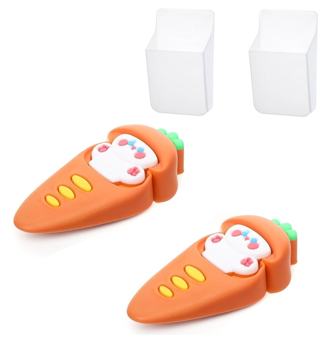 2 Pcs Rabbit Door Stopper , Fun Cute Cartoon Floor Decorations Accessories