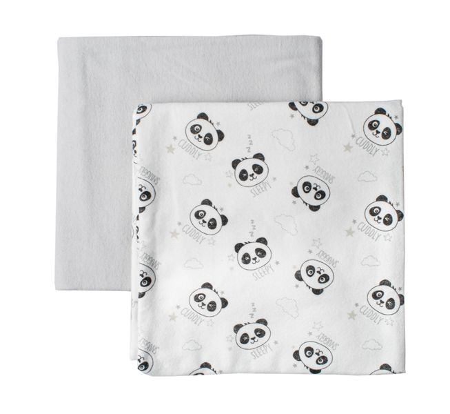 Baby Panda 2PK Receiving Blanket