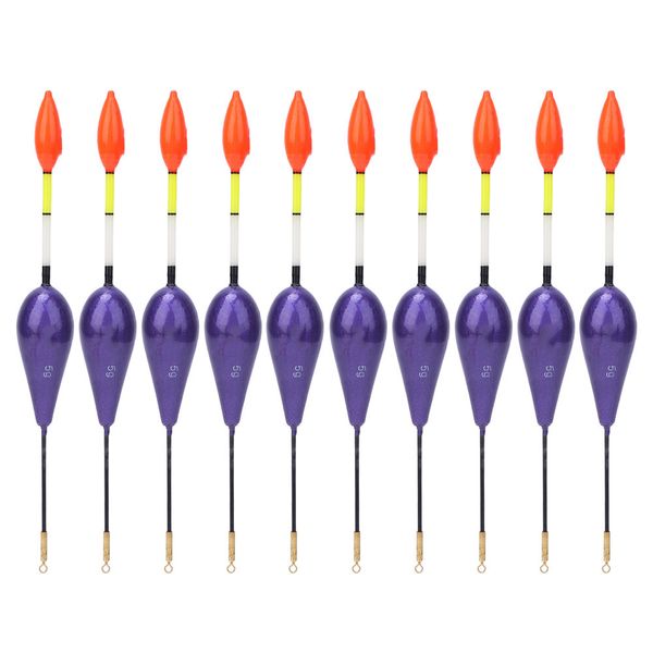 10 Pieces Purple Balsa Wood Fishing Bobbers