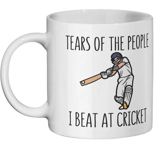 Tears Of The People I Beat At Cricket Christmas Birthday Gift Mug
