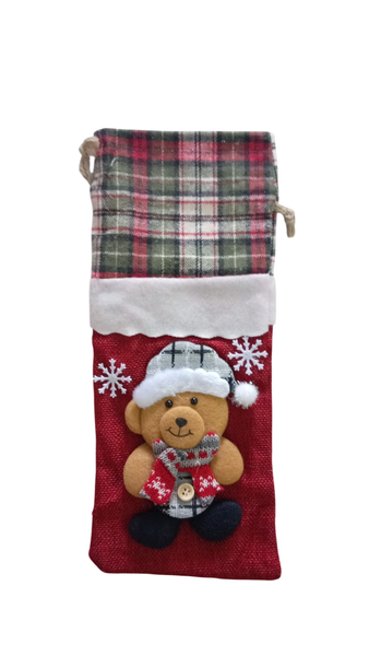 Wine Bottle Cover Bags Ngat Snowman Santa Christmas Decoration