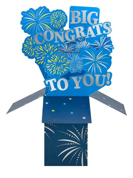 Clever Cubes 3D Pop-up card - Congrats