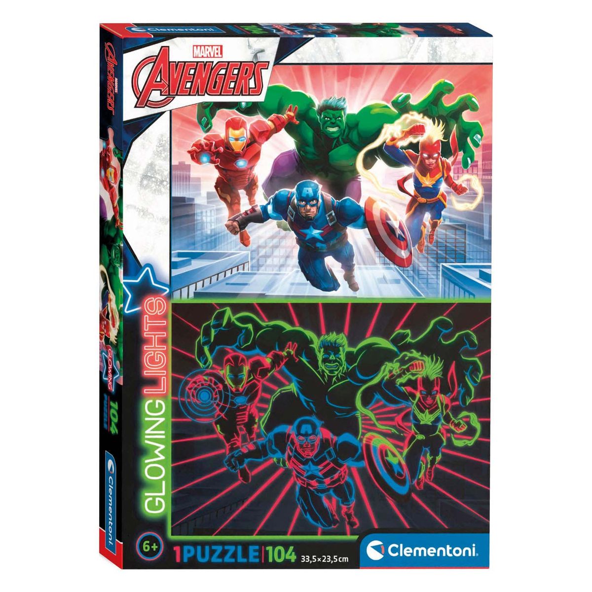 Puzzle - CLEMENTONI - Marvel Avengers SuperColor - 60 pièces - Enfants