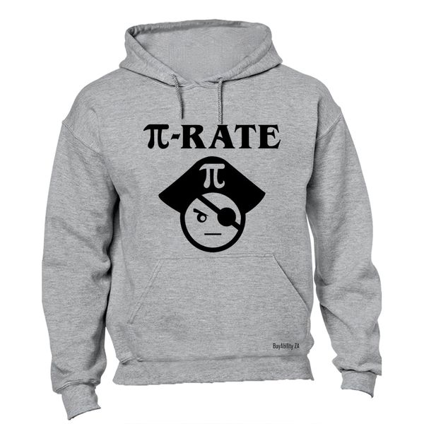 Rate, Pirate - Mens - Hoodie - Grey image
