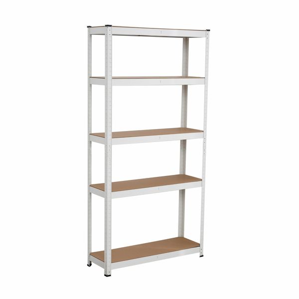 5-Tier Metal Shelving Unit | Adjustable, Modular Storage | Easy Assembly