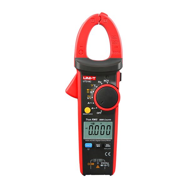 UNI-T UT216C TRMS 600A AC/DC Digital Clamp Meter