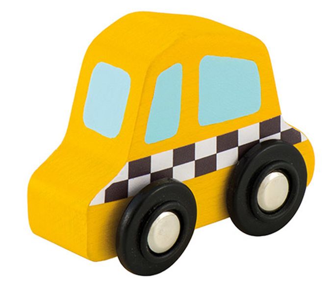 Sevi Wooden Mini Taxi Cab - 7cm