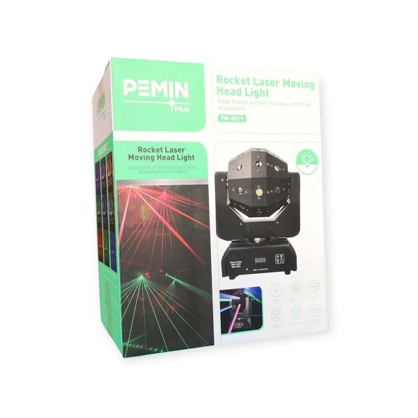 Pemin Plus PM-010 Moving 12 LED Heads Laser Stage Light