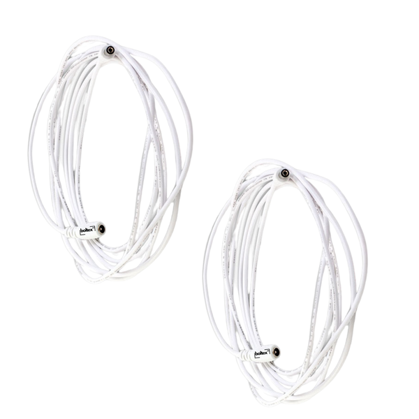 2 x 3m Boltex DC Male / Female Extension Power Cables for Ezviz cameras