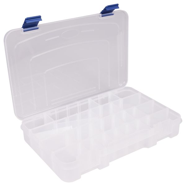 Storage Box, 4 Compartment, Transparent