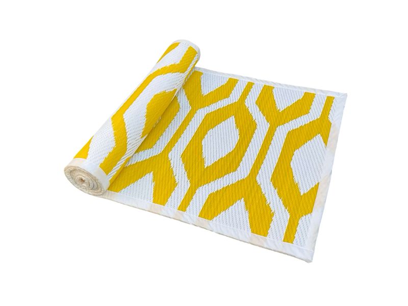 Indoor / Outdoor Runner Rug - HexaLoom Design - 200 x120 cm