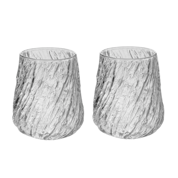 The Aurora Swirl Rocks Glass 2 Piece Set - 470ml