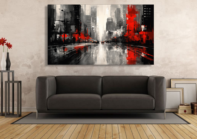 Canvas Wall Art - Reflections in the City - HC0938