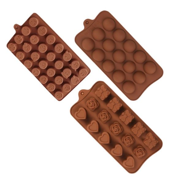 Kitchen Chocolate Silicone Shaping Mold Flower - 22cm - 3 Piece