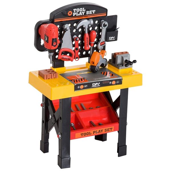 Toy Builder Workshop Tool Bench Set