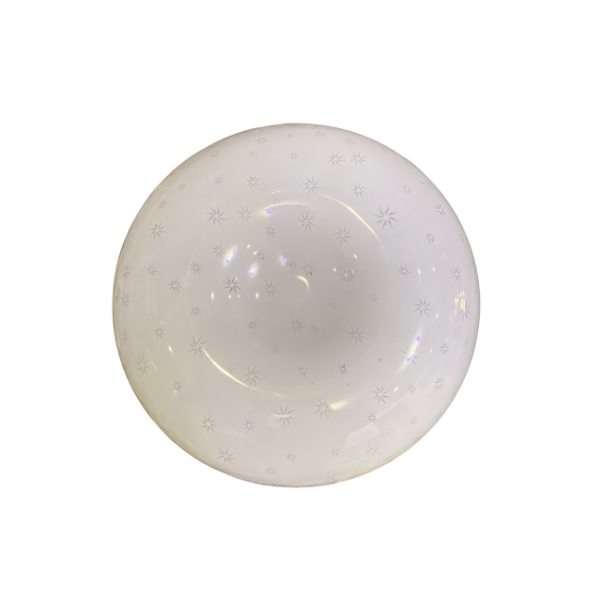 Circular Sparkling Snowflake 18W Ceiling Light