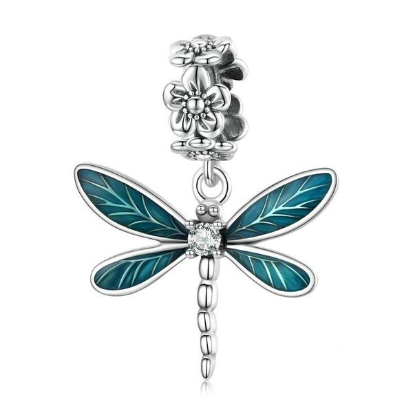 Sterling Silver Beads &amp; Charms - BSC521 (Dragonfly)