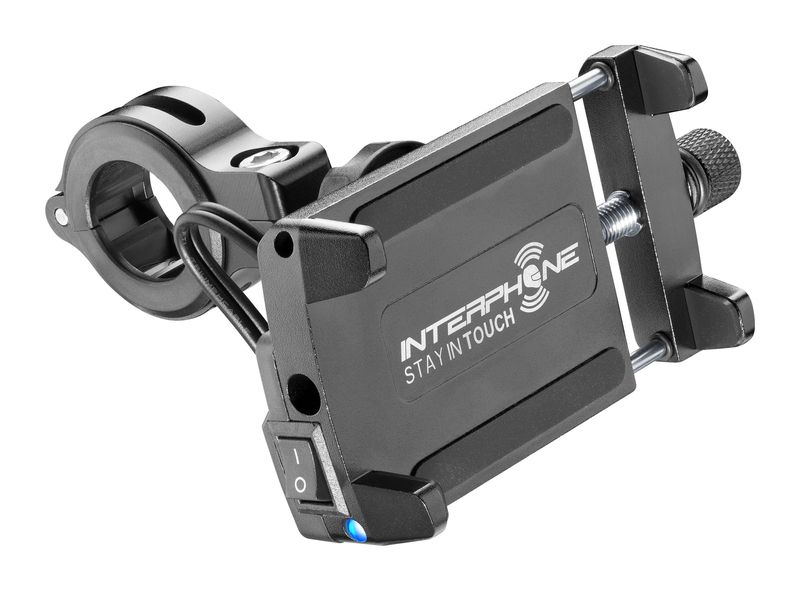 Interphone Aluminium Phone Holder With USB Charge Port