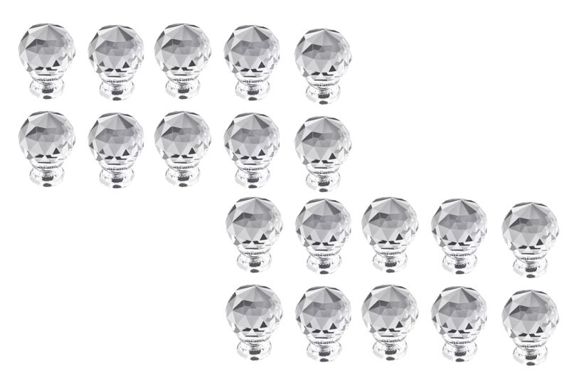 Acrylic Golf Ball Knob - 26mm - 20 Piece