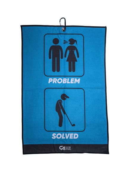 CA Waffle Golf Towels - Problem Solved