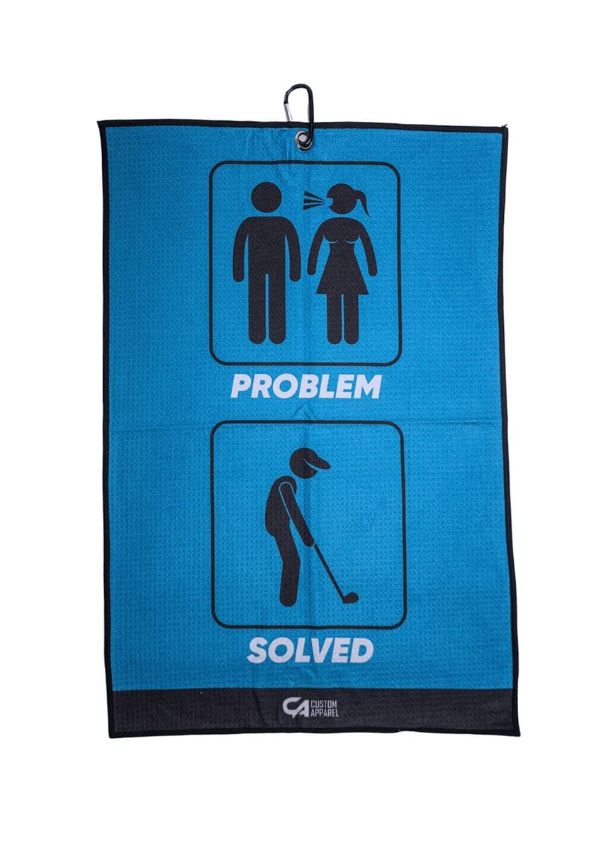 CA Waffle Golf Towels - Problem Solved