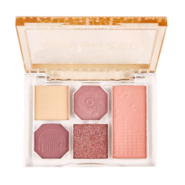 Five-Color Matte Pearlescent Low-saturation Blush Eyeshadow Palette