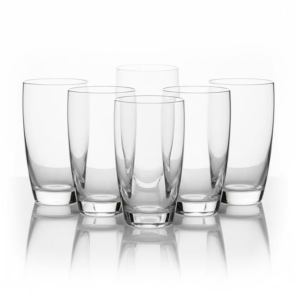 Crane Crystal - Vision Crystal Highball Tumbler Glass 350ml - Set of 6