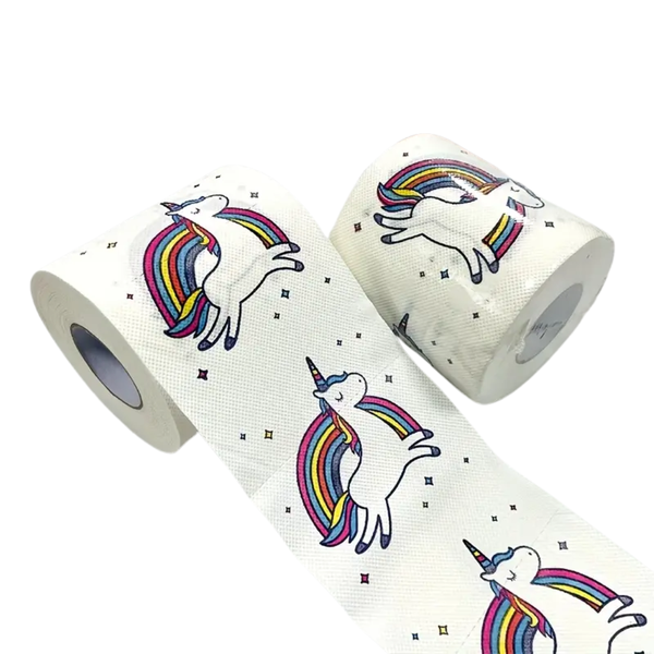 Rolls of Rainbow Creative Pony Cartoon Printed Paper