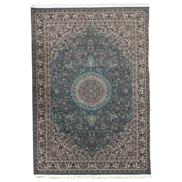 Premium Persian Mashad Blue Machine Made Rug 230 x 160cm