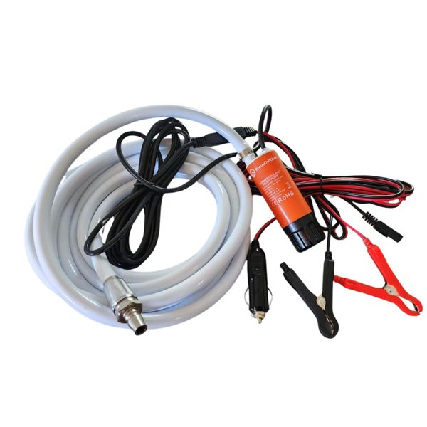 FocusOutdoor 12V Portable Water Pump Refill Kit for RV, Camper &amp; Trailer