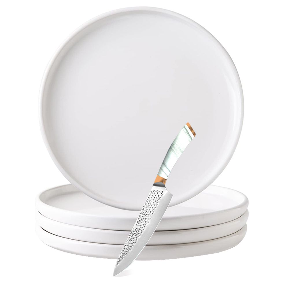 12-inch Ceramic Dinner Plates Set - 5 Piece | Shop Today. Get it ...