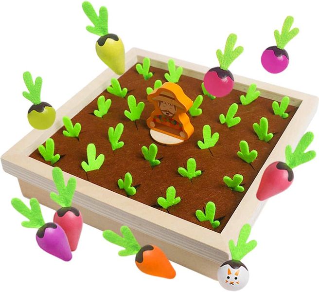 Wooden Carrot Harvest Game