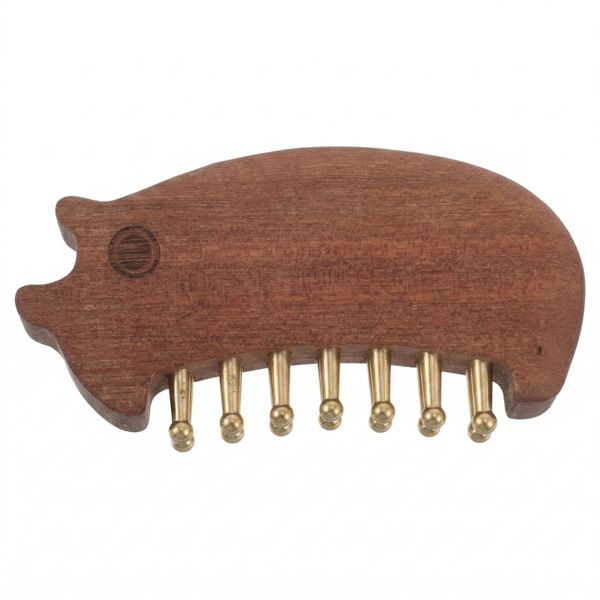 Sandalwood Meridian Massage Comb with Copper Teeth