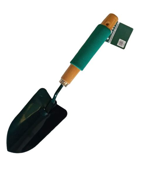 SWL Garden Hand Trowel - Metal Head with Wooden Handle and Soft Grip