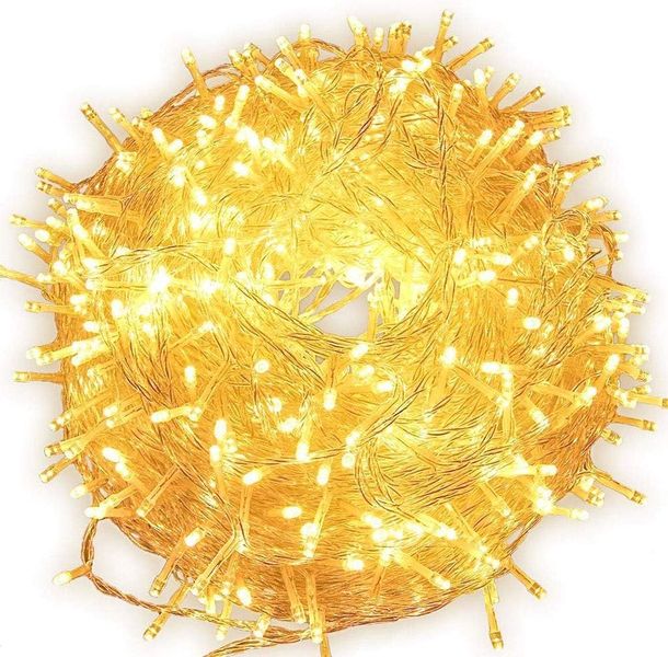 ZYF-97L LED Fairy Curtain Light with Tail Plug Extension Warm White 3×0.5m