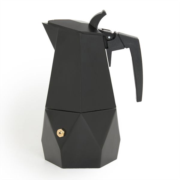 George &amp; Mason - Black Moderna Stovetop Coffee Pot - 350ml