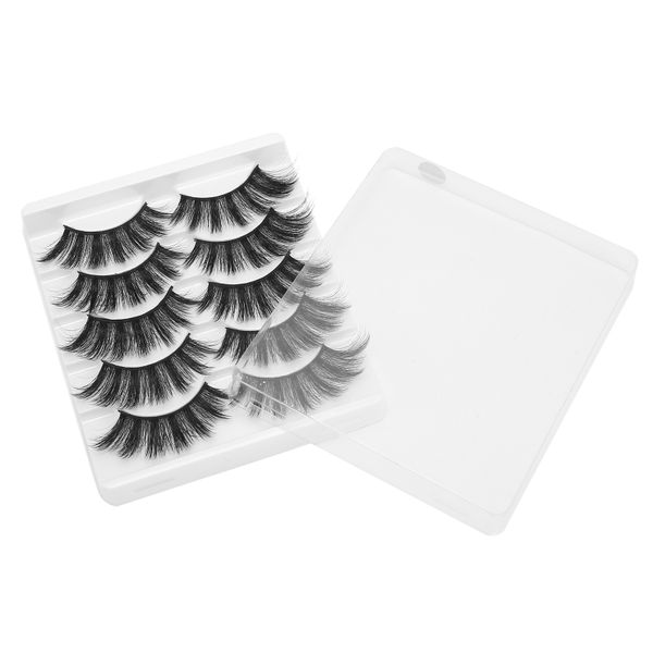 5 Pairs Three Dimensional False Eyelashes Makeup Thick Curly Lashes Set 001